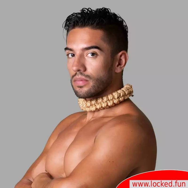 Collier Shibari en corde tressée