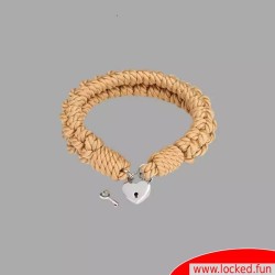 Collier Shibari en corde tressée