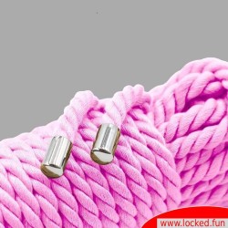 Corde de bondage rose en coton