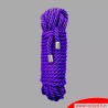 Corde de bondage violette en coton