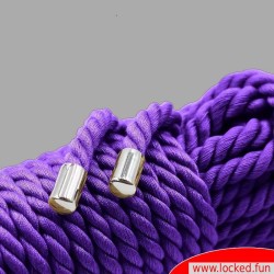 Corde de bondage violette en coton