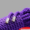 Corde de bondage violette en coton