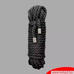Corde de bondage noire en coton