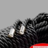 Corde de bondage noire en coton