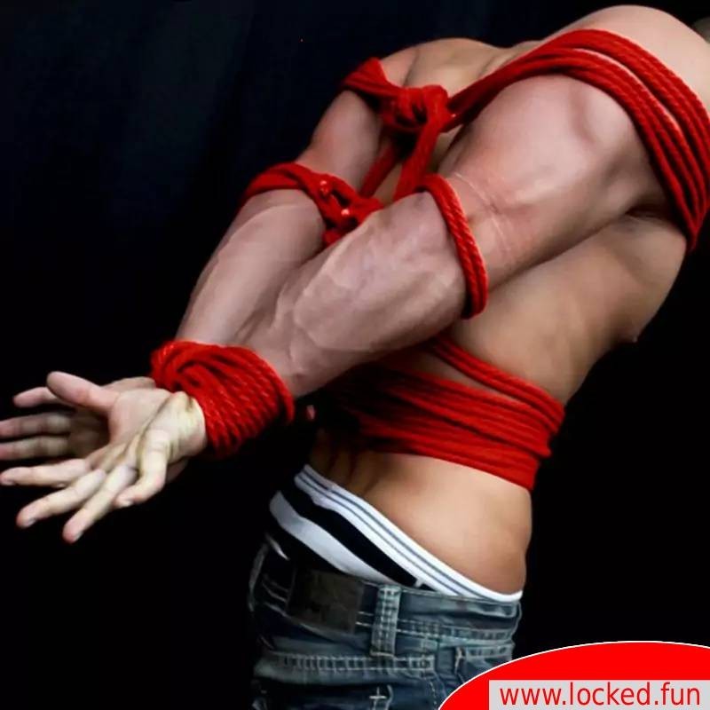Corde de bondage rouge en coton Corde de bondage rouge en coton