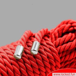 Corde de bondage rouge en coton