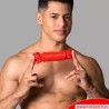 Corde de bondage en silicone - rouge