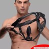 Harnais pour plug anal avec anneau pénien Harnais pour plug anal avec anneau pénien