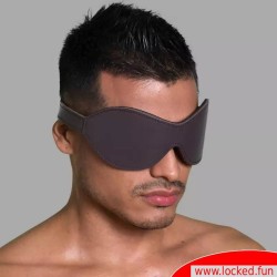 Masque occultant en cuir De Luxe