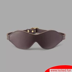 Masque occultant en cuir De Luxe