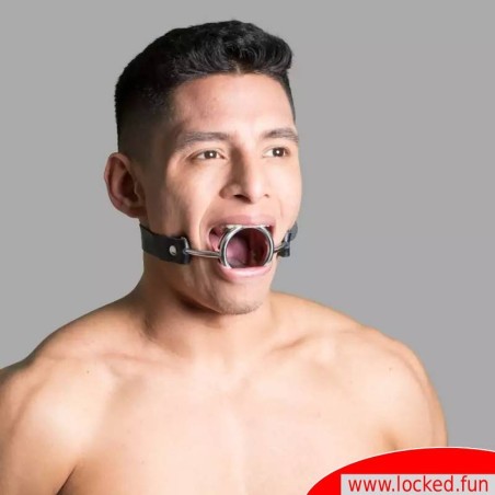 Bâillon à anneau avec appuie-langue