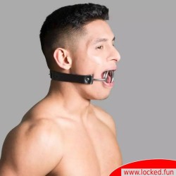 Bâillon à anneau avec appuie-langue