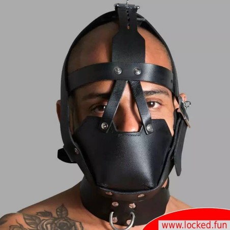 Harnais de tête verrouillable avec muselière