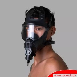 Masque à gaz BDSM - Contrôle de la respiration