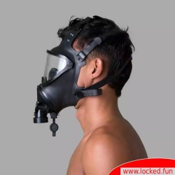 Masque à gaz BDSM - Contrôle de la respiration