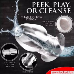 Plug anal Deviant Hole™ – Plug creux transparent pour la dilatation anale