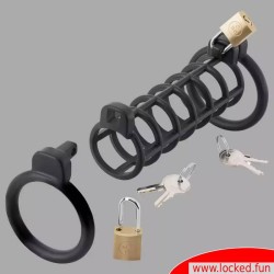 Double cage de chasteté NoPacha® LockMates