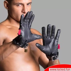 Gants BDSM verrouillables à pointes