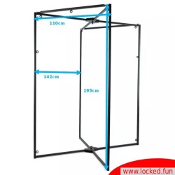 Structure noire en métal pour sling