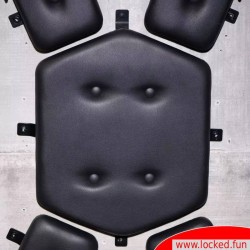 Croix BDSM pour fixation murale