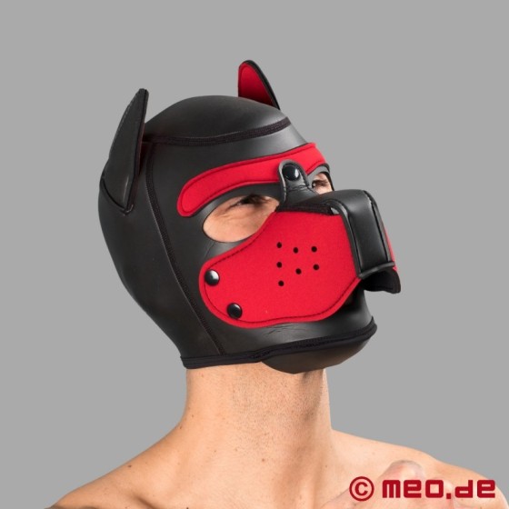 Masque noir/rouge Bad Puppy en néoprène
