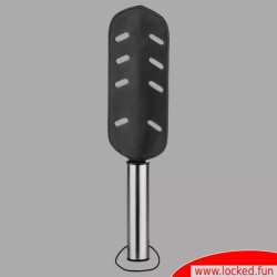 Paddle BDSM en acier inoxydable et cuir - HurtMe