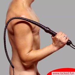 Fouet BDSM en cuir URANOS