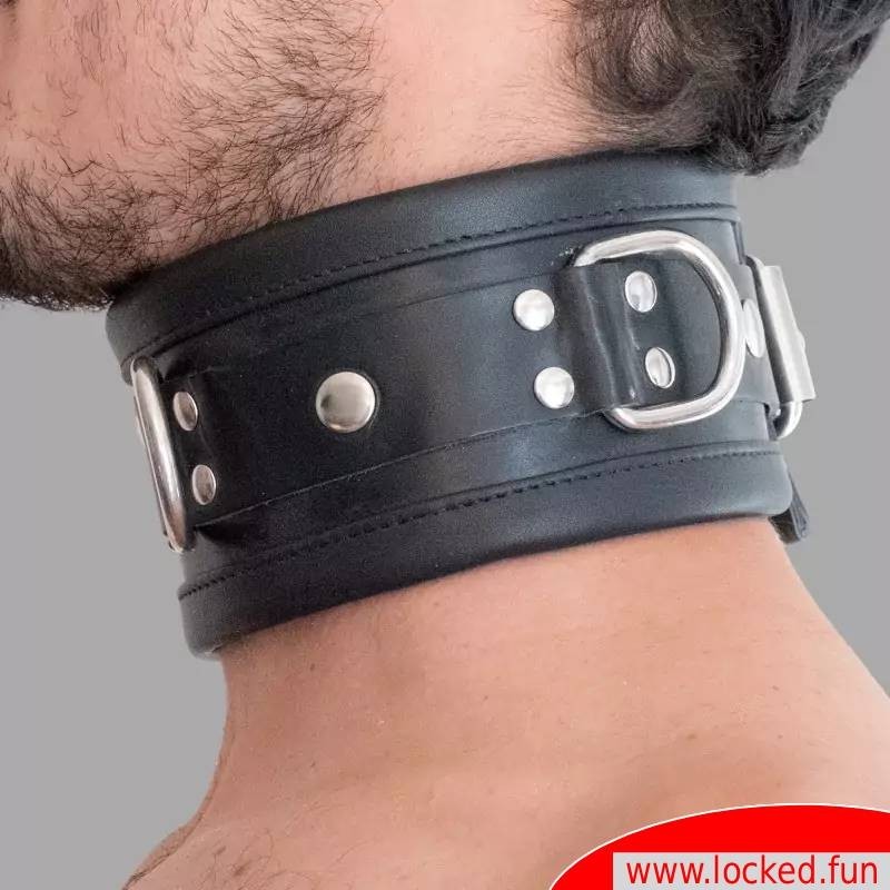 Collier BDSM en cuir de veau Collier BDSM en cuir de veau