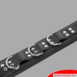 Collier BDSM en cuir de veau