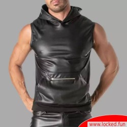 Sweat à capuche zippé sans manches Kinky de TOF Paris