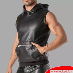 Sweat à capuche zippé sans manches Kinky de TOF Paris