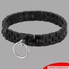 Collier BDSM Spartacus™ - noir mat Collier BDSM Spartacus™ - noir mat