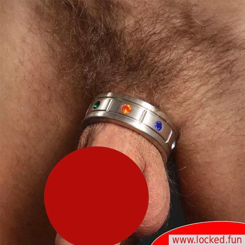 Anneau pénien de luxe avec cristaux de bijoux Anneau pénien de luxe avec cristaux de bijoux