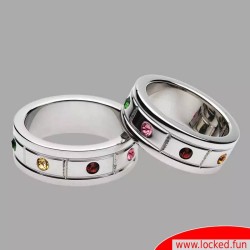 Anneau pénien de luxe avec cristaux de bijoux