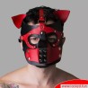 Playful Pup Hood - noir / rouge