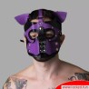 Playful Pup Hood - noir violet