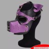 Playful Pup Hood - noir violet