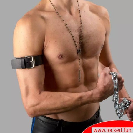 Bracelet de bras à boucle en cuir