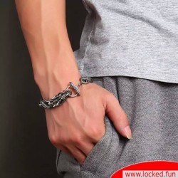 Bracelet en inox – Tête de dragon