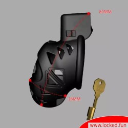 Ceinture de chasteté NoPacha Black Centurion