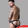 Ceinture de chasteté NoPacha - Spiked Leather Confinement Jockstrap