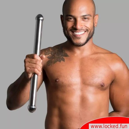 Gode double RUCK ROD en inox massif