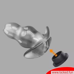 Tunnel Anal Plug - F*ckSlut™ 2.0 - Butt plug avec bouchon de fermeture