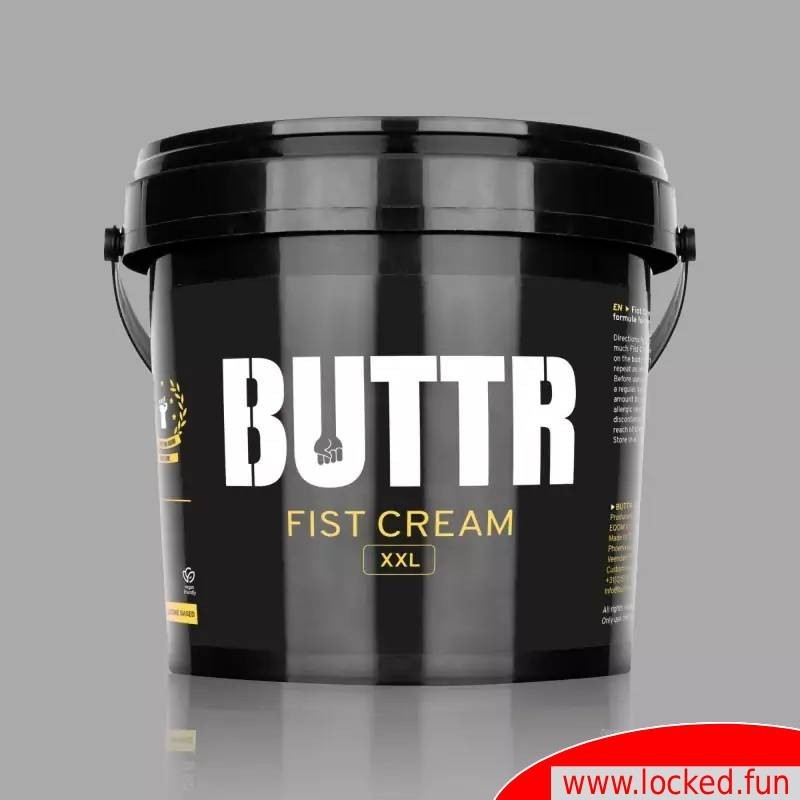 Crème fisting BUTTR dans un seau XXL - 1000 ml de crème lubrifiante ultime pour le sexe et le fisting intenses.