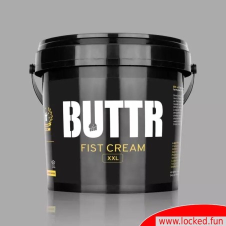Crème fisting BUTTR dans un seau XXL - 1000 ml de crème lubrifiante ultime pour le sexe et le fisting intenses.