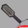 Paddle BDSM en cuir de selle et acier