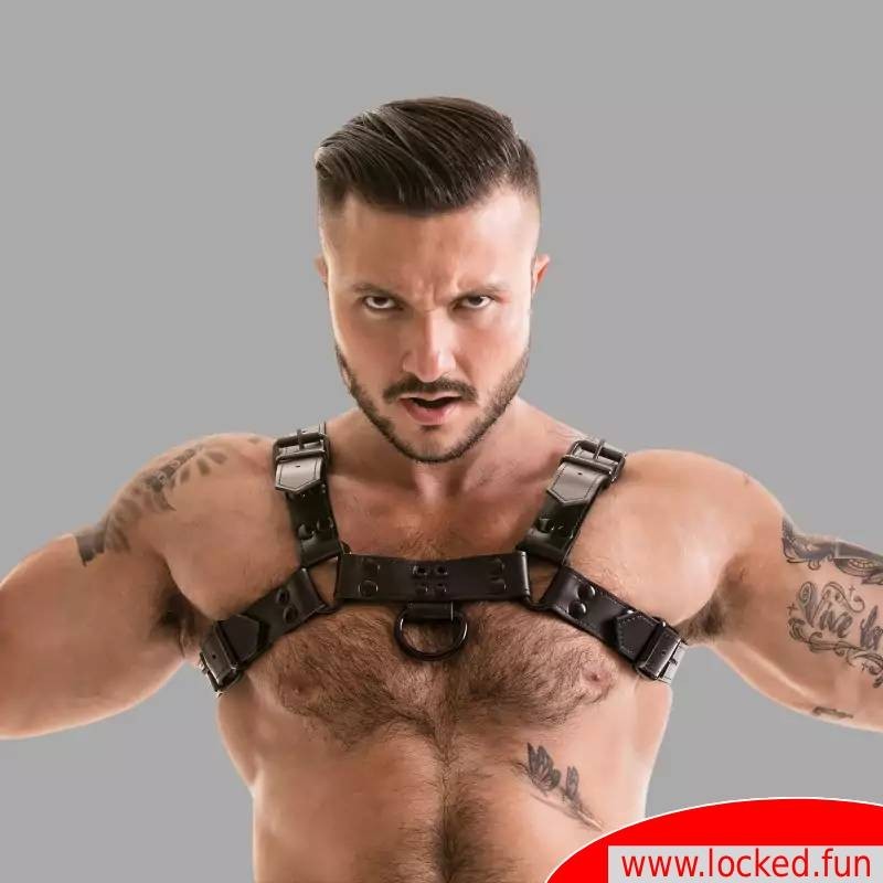 Fetish Gear Harness - noir/noir - Harnais en cuir pour hommes