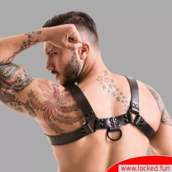 Fetish Gear Harness - noir/noir - Harnais en cuir pour hommes