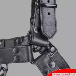 Fetish Gear Harness - noir/noir - Harnais en cuir pour hommes