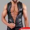 Débardeur en cuir zippé fétiche de TOF Paris